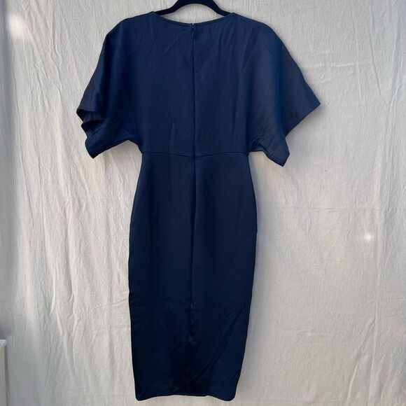 Express Navy Midi Dress - Picture 4 of 4